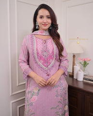 Women Pink Pakistani Dupatta set