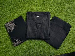 Women's Printed Cotton Kurta & Pant or Dupatta Set