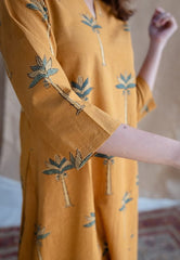 Women Yellow Cotton Co-Ord set