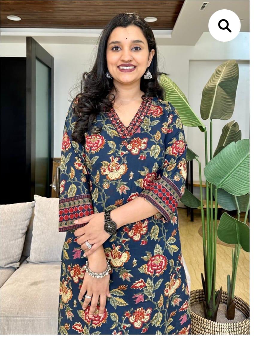 Floral Print Dupatta Pent Set