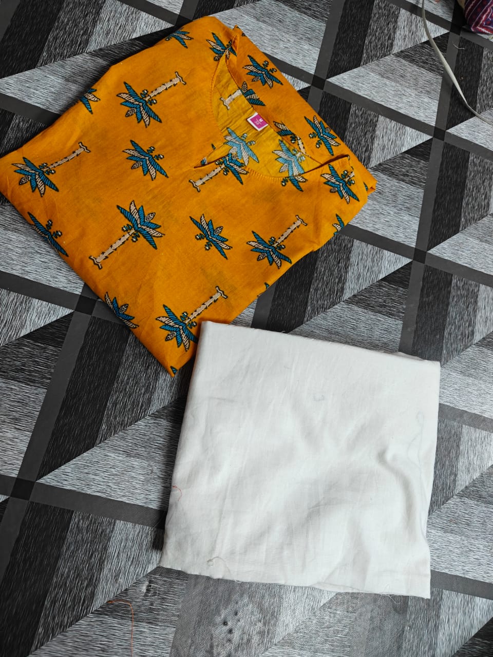 Women Yellow Cotton Co-Ord set