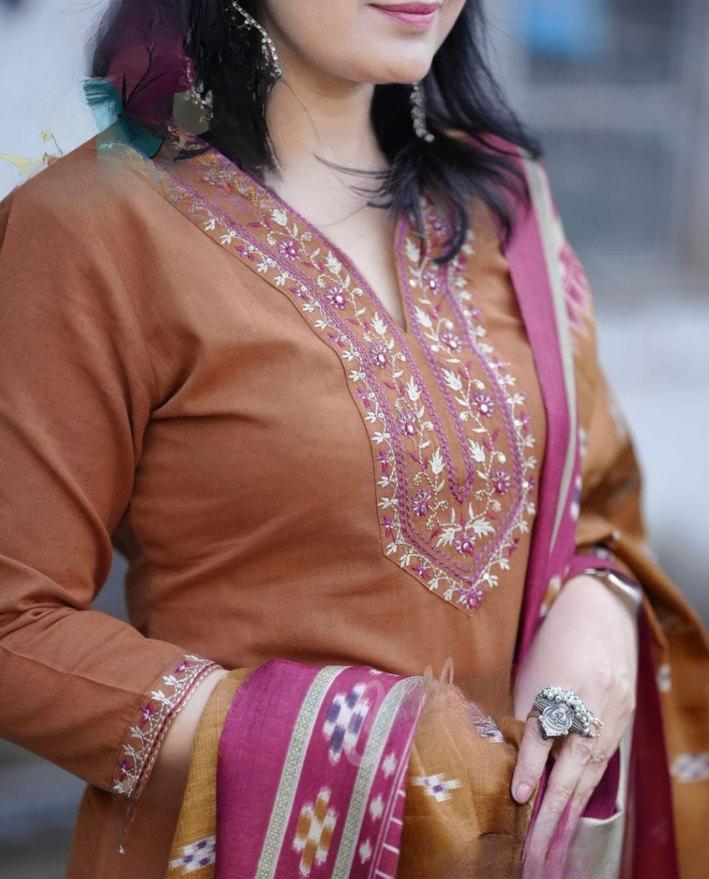 Beautiful Rust Suit Set