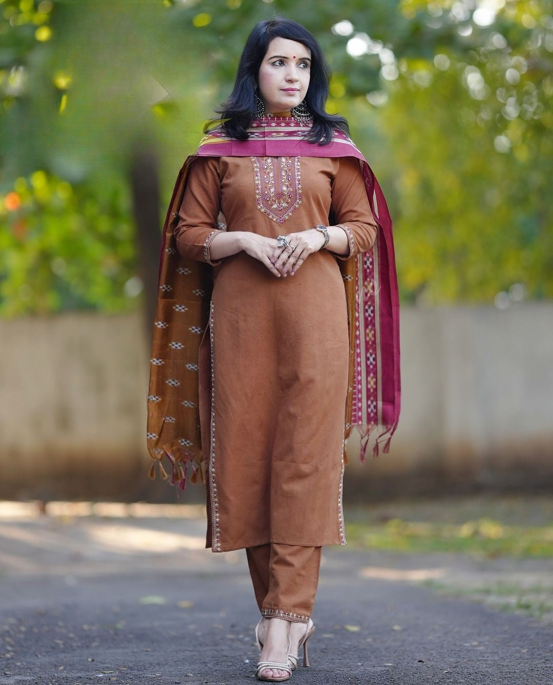 Beautiful Rust Suit Set